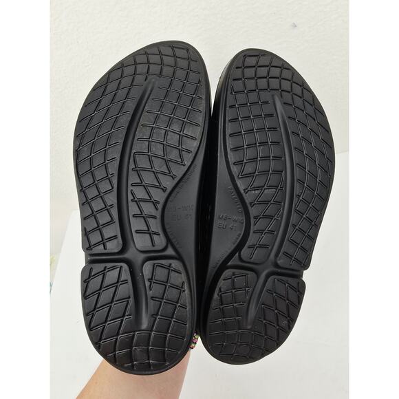 UNISEX OOFOS OOAHH SPORT SLIDE | MATRIX BLACK – Randy OOFOS Ooahh Slides Recovery Sandals Black M8 W10 New